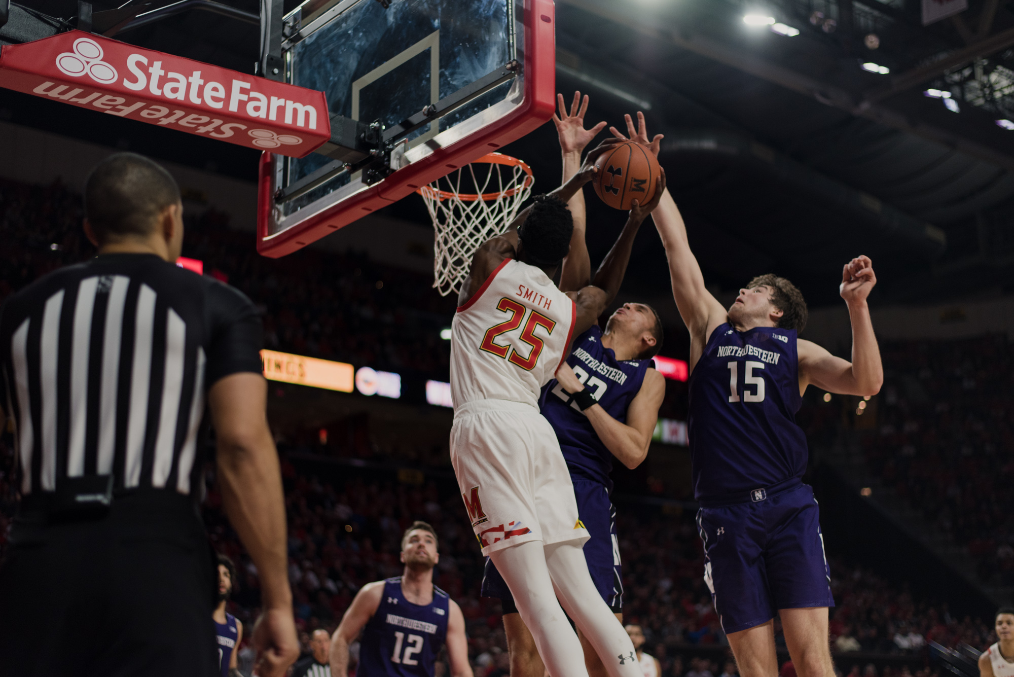 No 7 Maryland Men S Basketball Outlasts Northwestern For Ninth