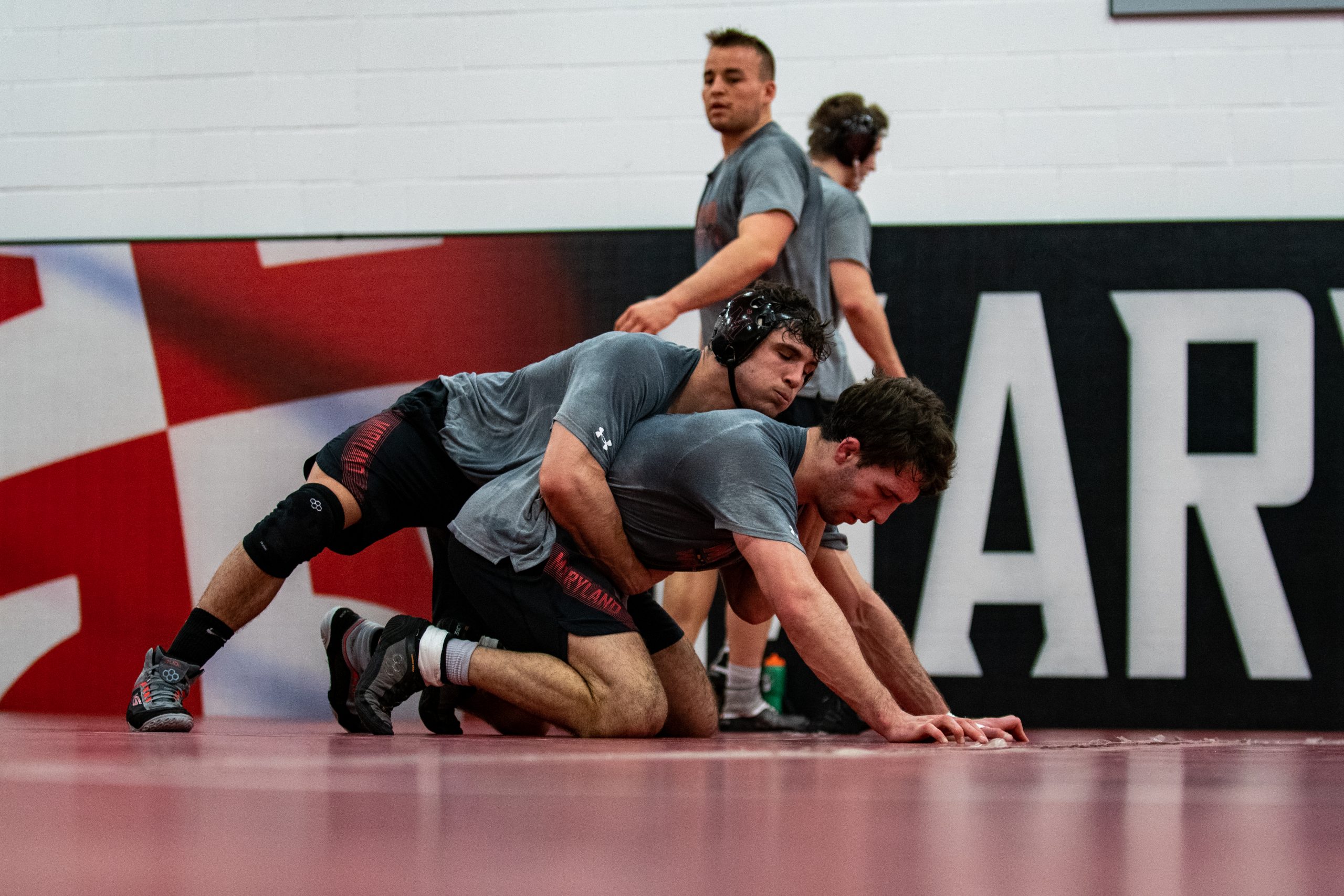 Maryland wrestlers Kyle Cochran, Dominic Solis pushed each other to